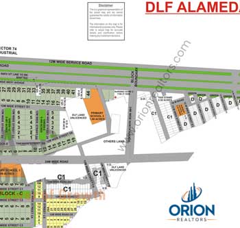 DLF ALAMEDA Map